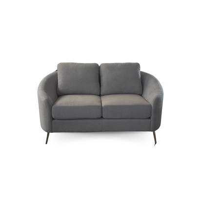 Crown World Two Seater Loveseat in Grey Color