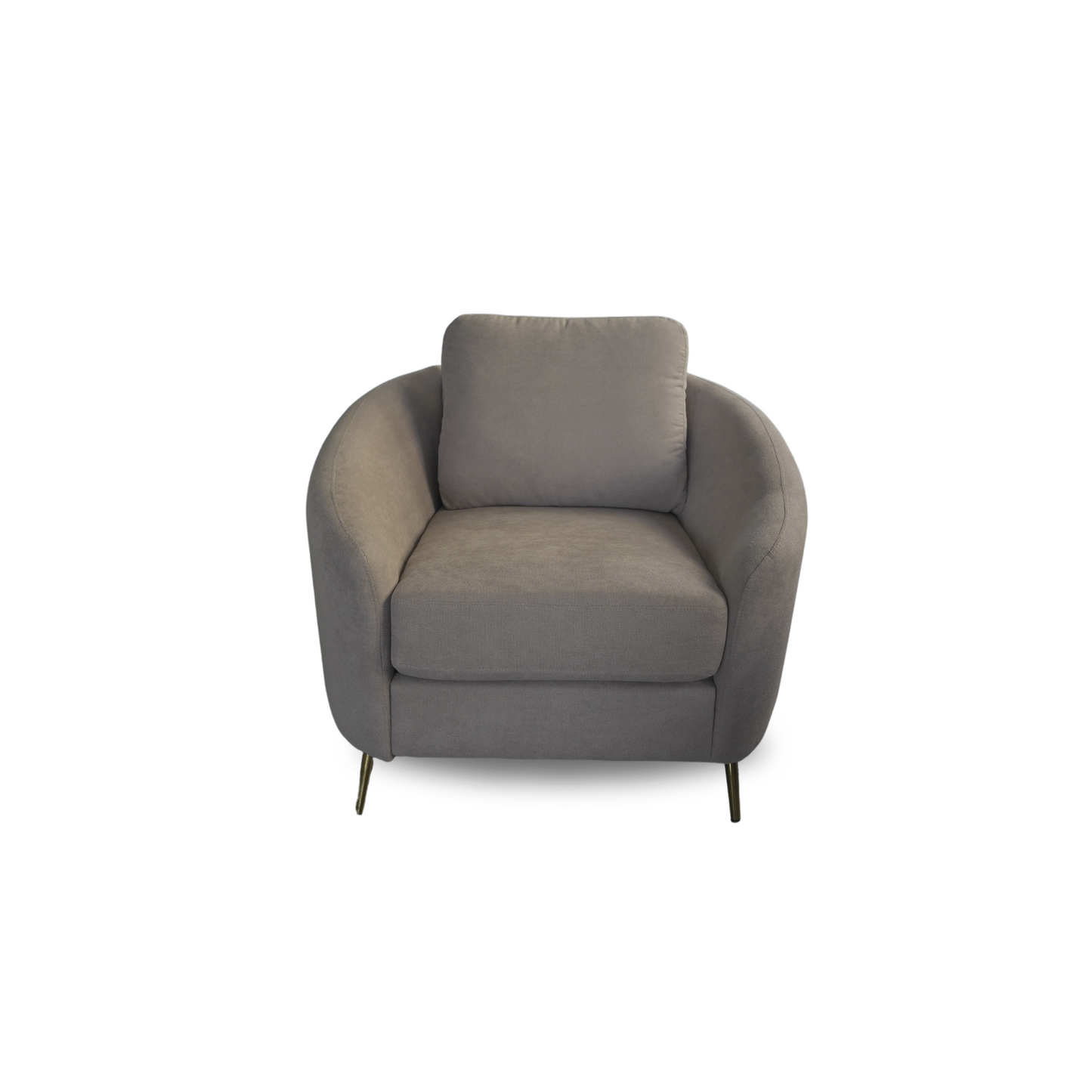 Crown World Single Loveseat in Grey Color