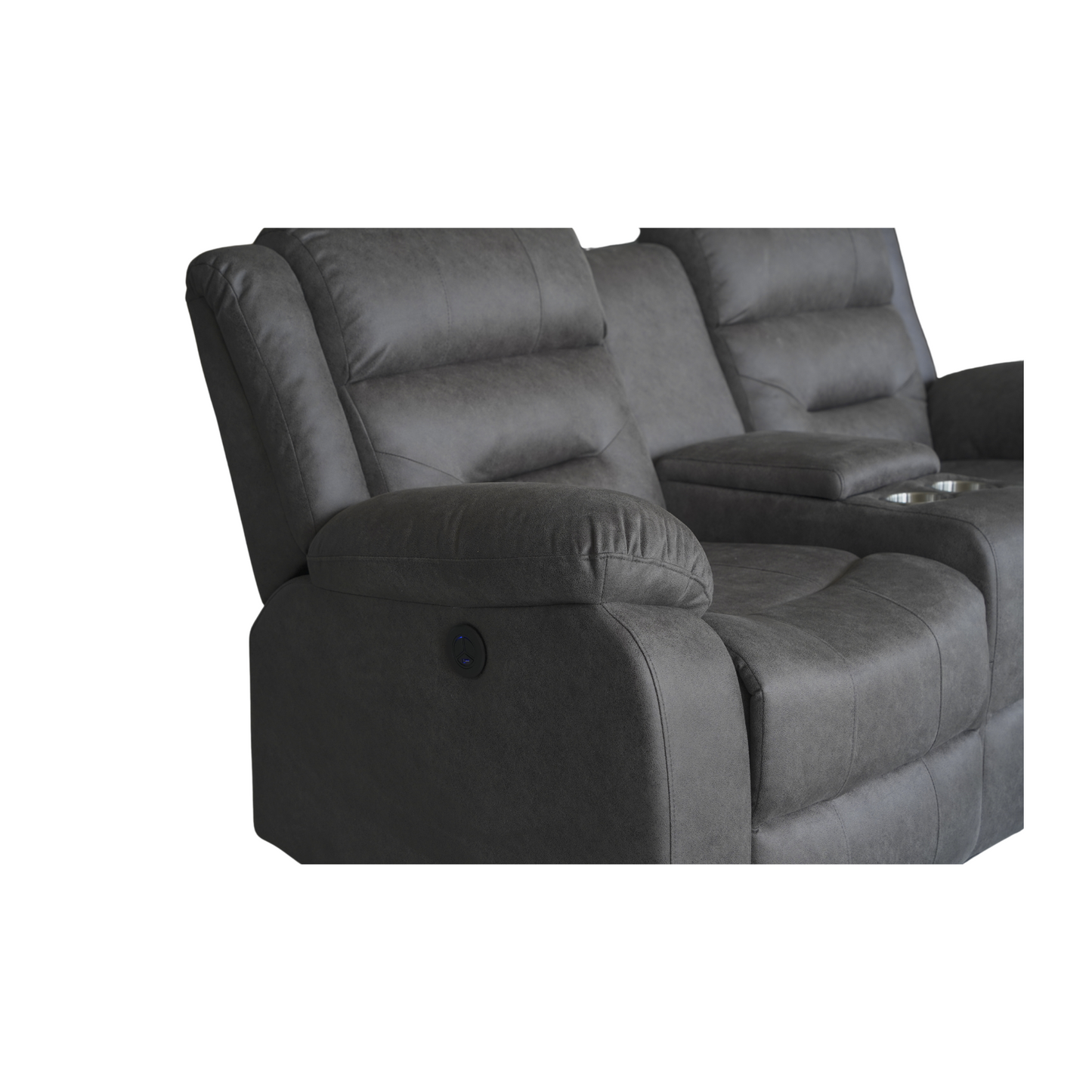 Crown World Double Recliner in Grey Color