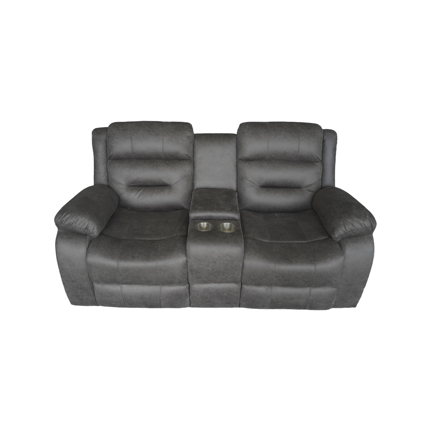 Crown World Double Recliner in Grey Color