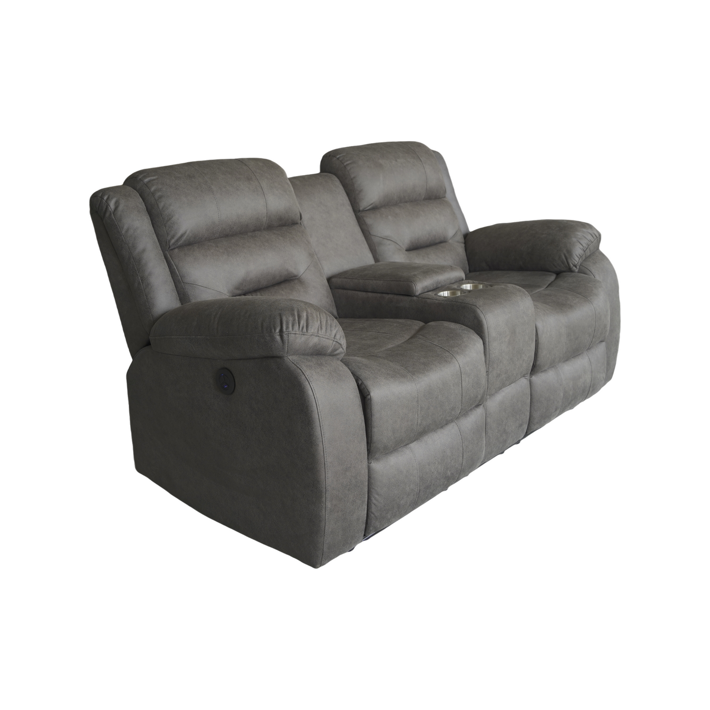 Crown World Double Recliner in Grey Color