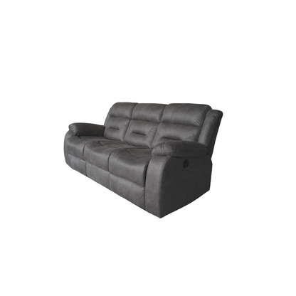 Crown World Three Seater Recliner in Grey Color